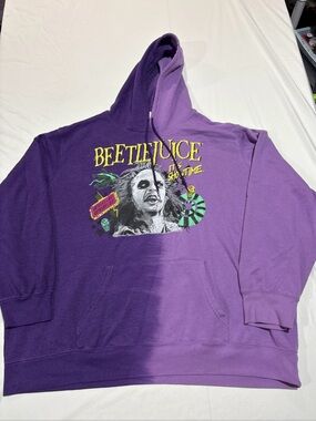 Beetlejuice Tie Dye Pullover Graphic Hoodie 3X